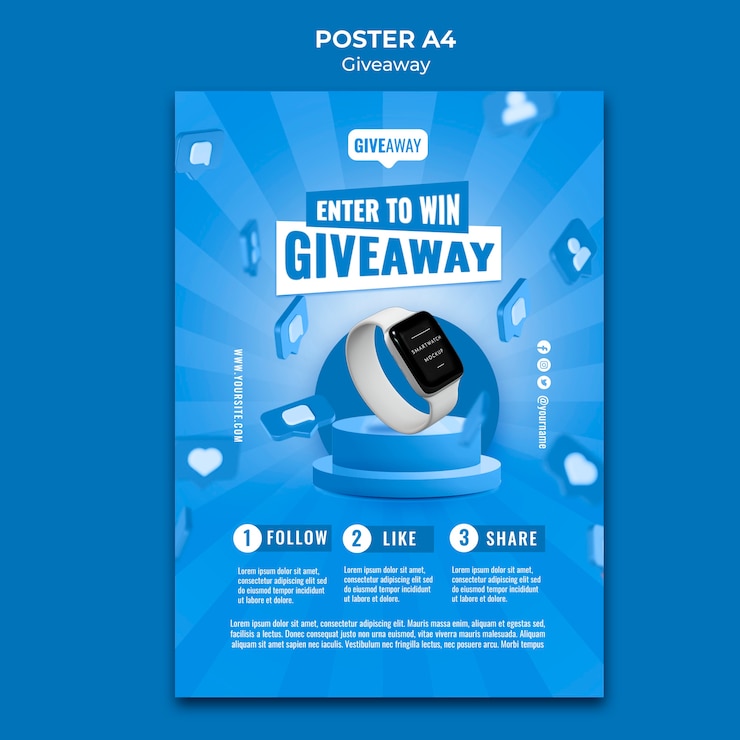 PSD gratuito plantilla de diseño de regalo degradado