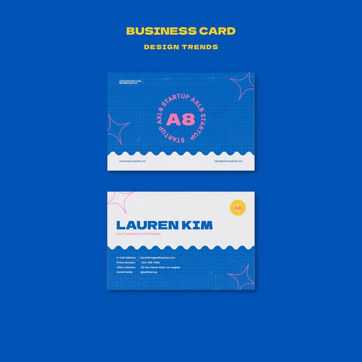 Plantilla de diseño de tarjeta de presentación de inicio