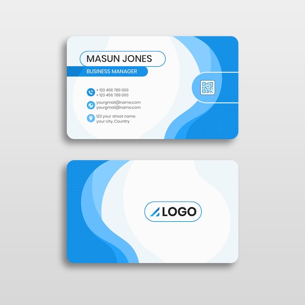 plantilla de diseño de tarjetas de visita profesionales