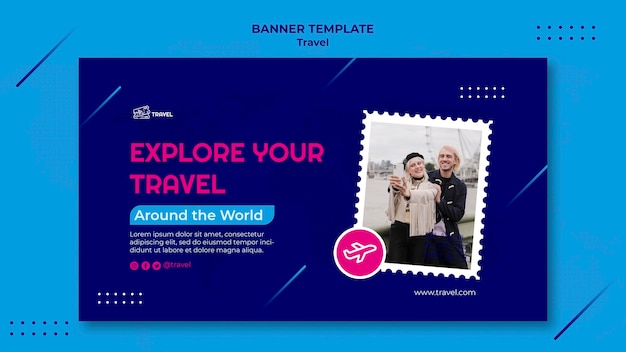 PSD gratuito plantilla de diseño de viajes de banner