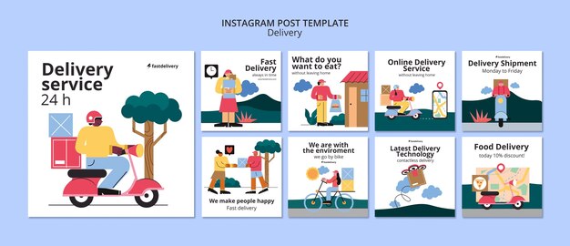 Plantilla de entrega de diseño plano