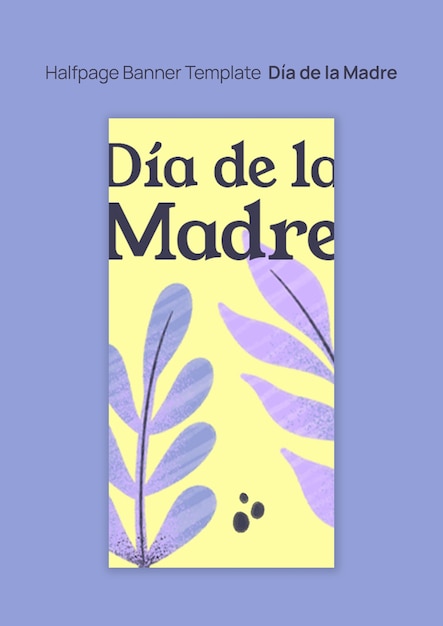 Plantilla de estandarte para la celebración del día de la mujer