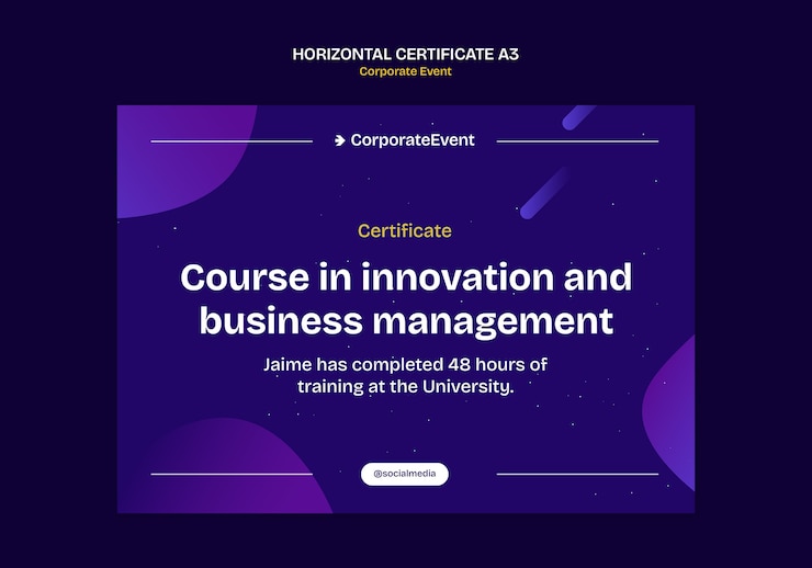 PSD gratuito plantilla de evento corporativo de gradiente