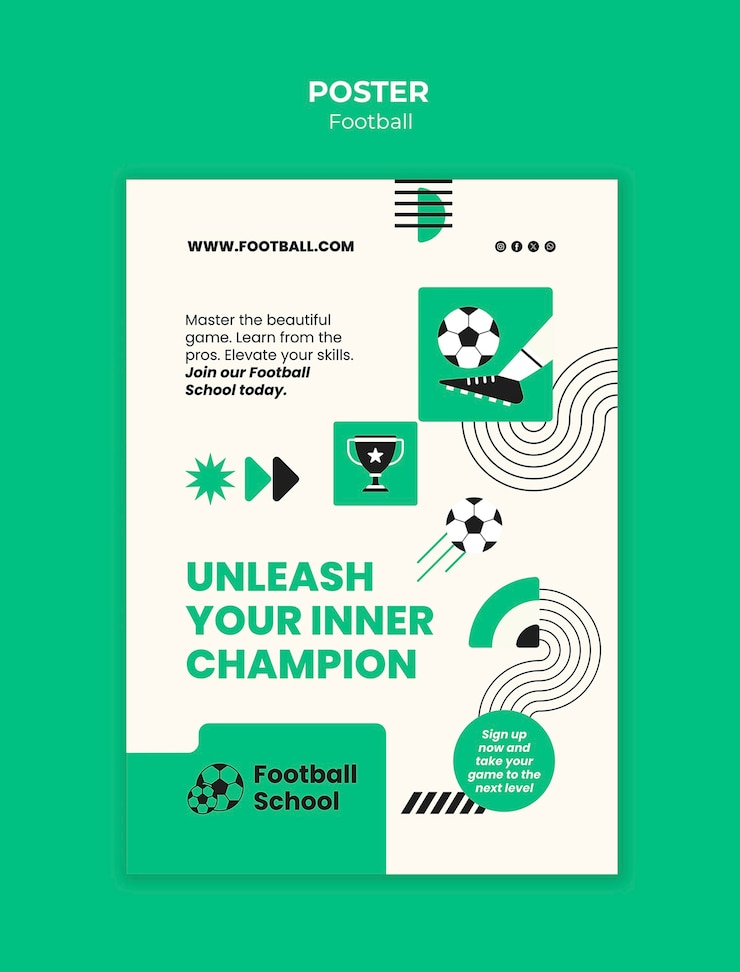 PSD gratuito plantilla de evento de juego de fútbol