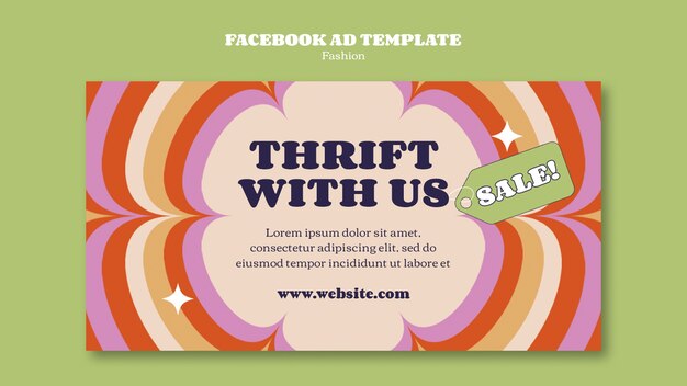 plantilla de evento de moda en Facebook