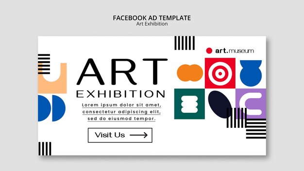 Plantilla de exposición de diseño plano