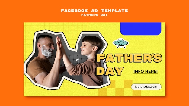 Plantilla de facebook de celebración del día del padre