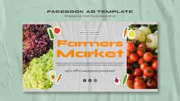 PSD gratuito plantilla de facebook de centro comercial de diseño plano