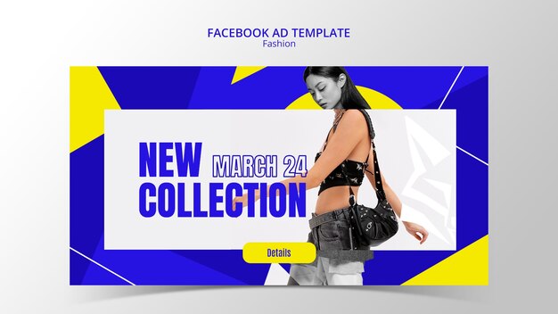 PSD gratuito plantilla de facebook de colección de moda