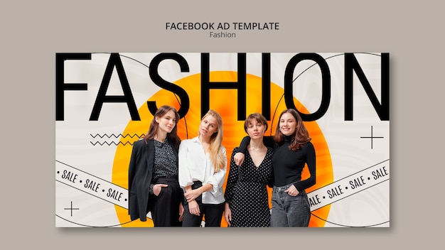 Plantilla de facebook de colección de moda