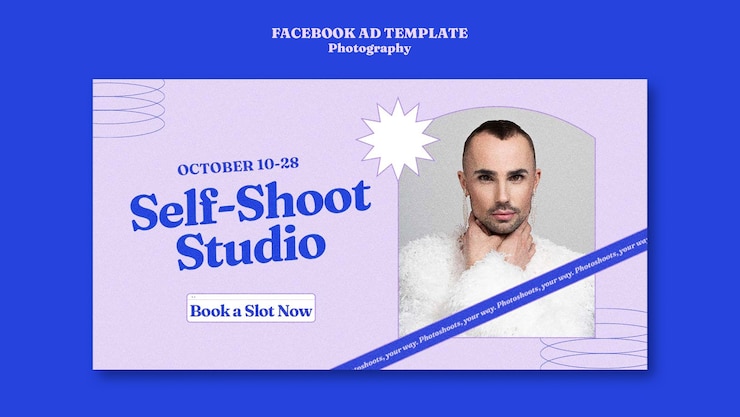 PSD gratuito plantilla de facebook de concepto de fotografía dinámica