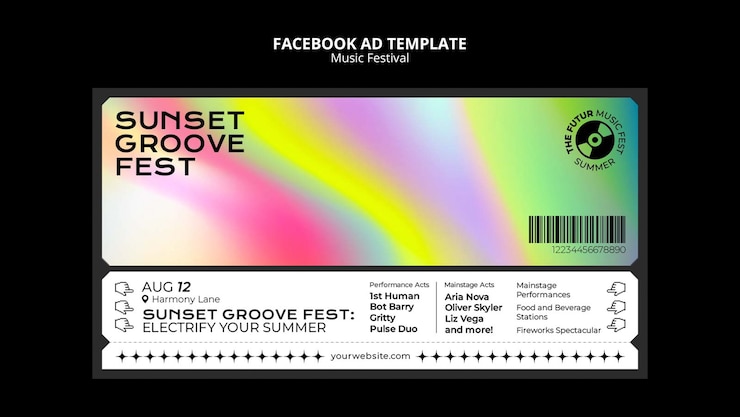 PSD gratuito plantilla de facebook de entretenimiento de fiesta