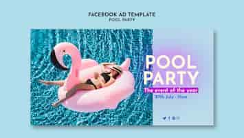 PSD gratuito plantilla de facebook de fiesta de verano