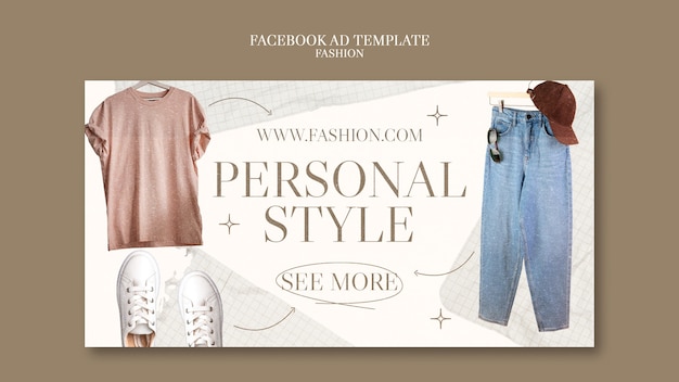 plantilla de Facebook para la industria de la moda