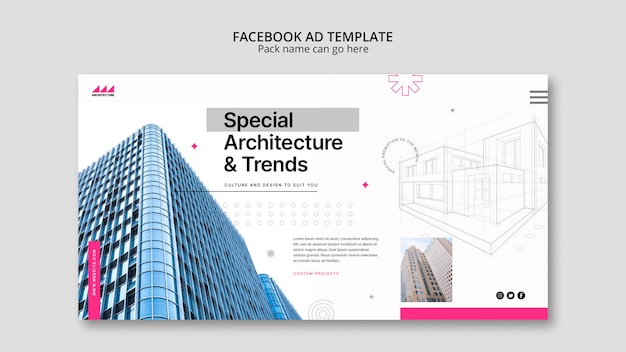 Plantilla de facebook de proyecto de arquitectura