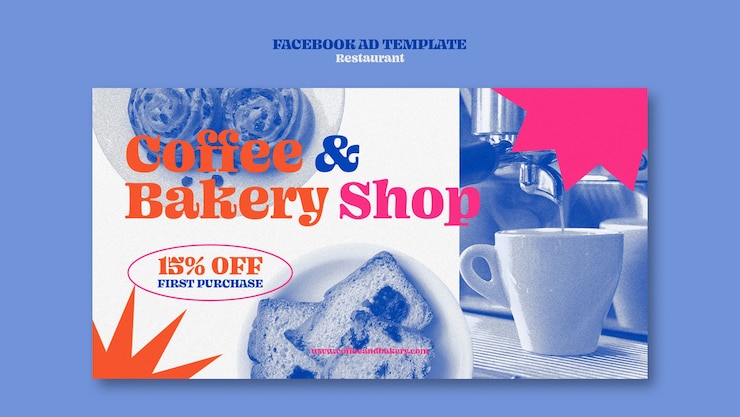 PSD gratuito plantilla de facebook de restaurante de comida deliciosa