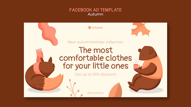Plantilla de facebook de temporada de otoño