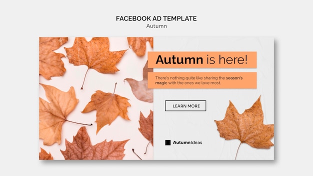 PSD gratuito plantilla de facebook de la temporada de otoño