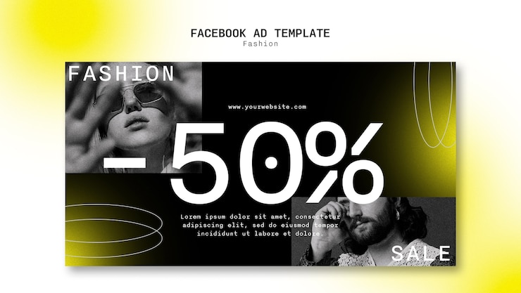 PSD gratuito plantilla de facebook de tendencias de moda