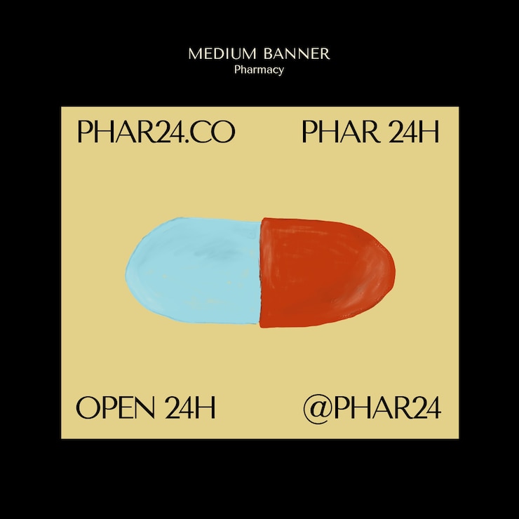 PSD gratuito plantilla de farmacia de diseño plano