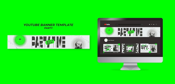 PSD gratuito plantilla de fiesta de diseño plano
