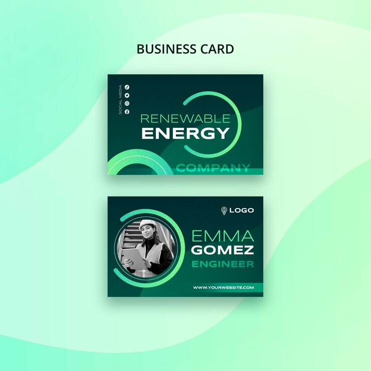 PSD gratuito plantilla de gradiente de energía renovable
