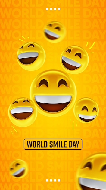 Plantilla de historias del día mundial de la sonrisa