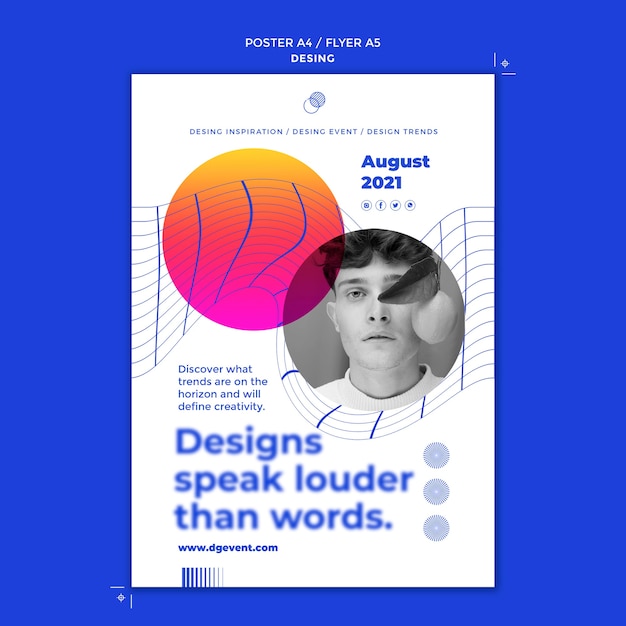 Plantilla de impresión de evento de diseño