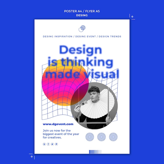 Plantilla de impresión de evento de diseño