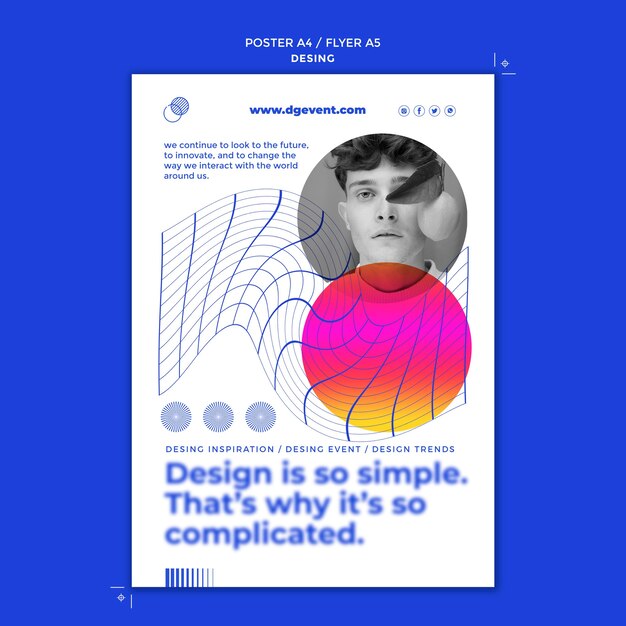 Plantilla de impresión de evento de diseño