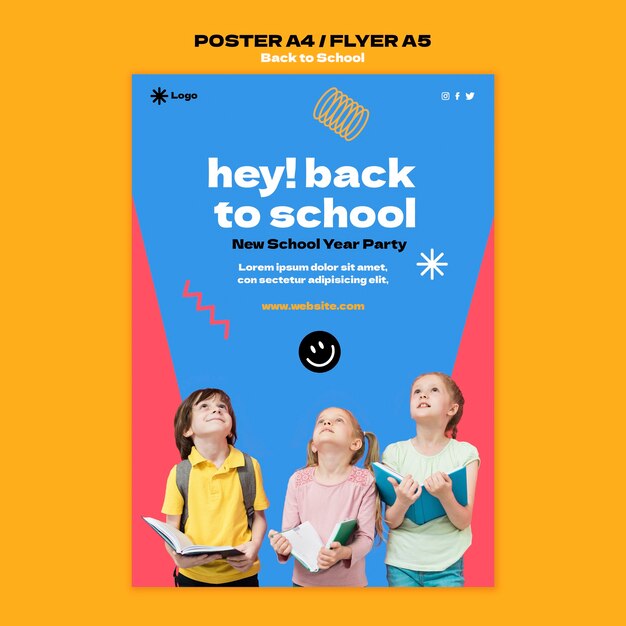 Plantilla de impresión de regreso a la escuela