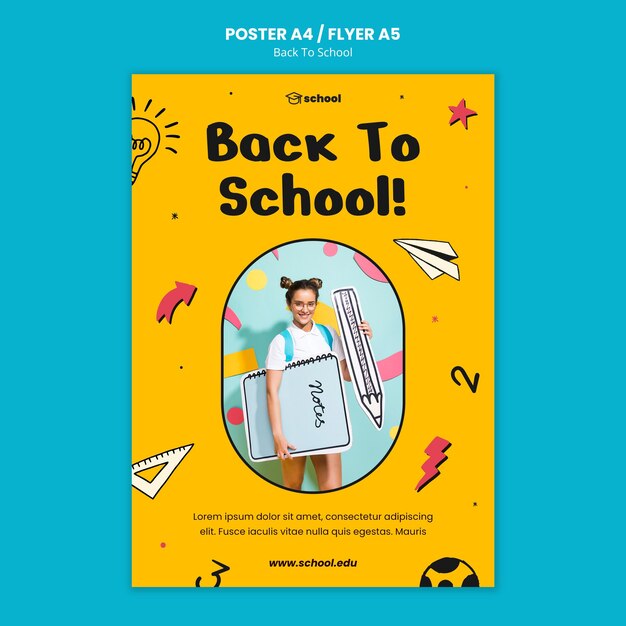 Plantilla de impresión de regreso a la escuela
