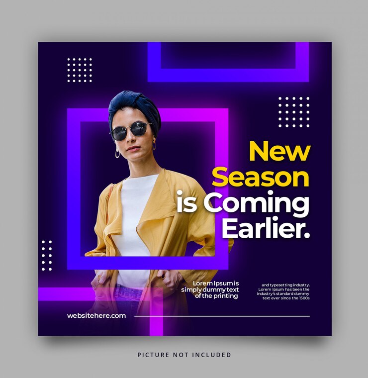 PSD gratuito plantilla de instagram dinámica moderna glow