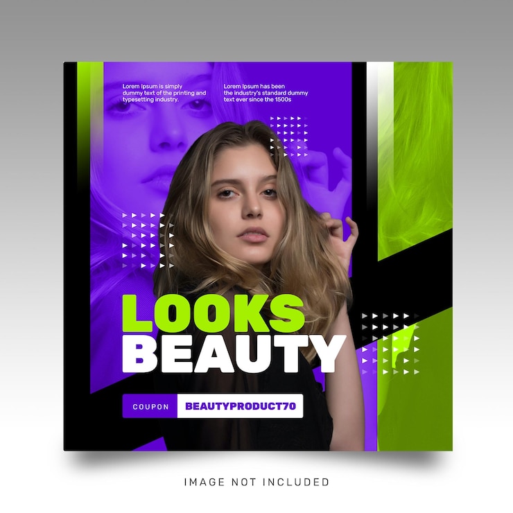 Plantilla de Instagram de redes sociales futurista brillante moderna