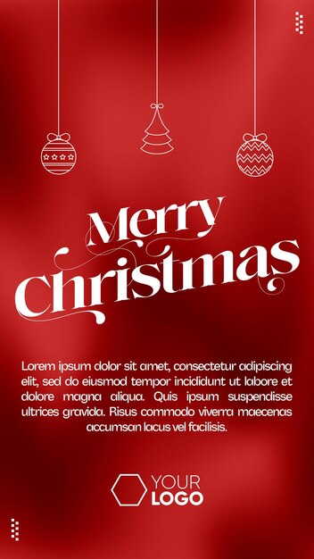 Plantilla instagram stories feliz navidad para insertar tu mensaje