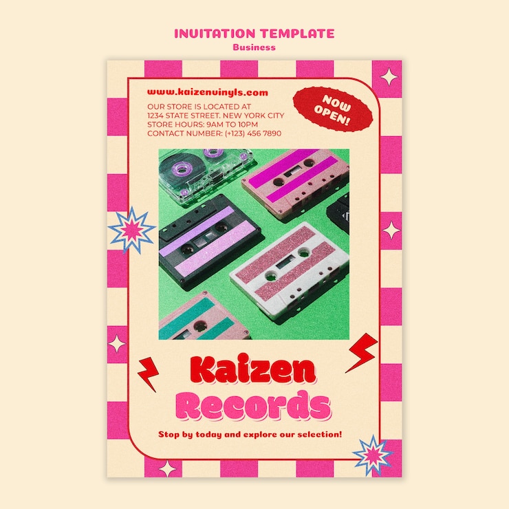 PSD gratuito plantilla de invitación de concepto de negocio