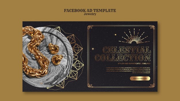 plantilla de joyería de estilo celestial para Facebook