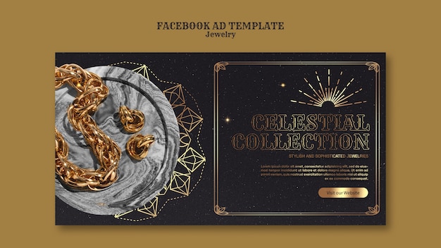 plantilla de joyería de estilo celestial para Facebook
