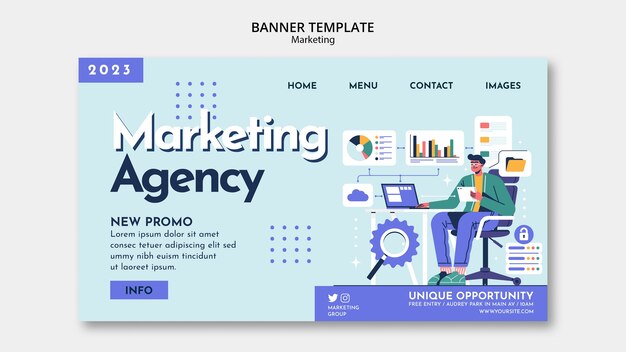 Plantilla de landing page de estrategia de negocios