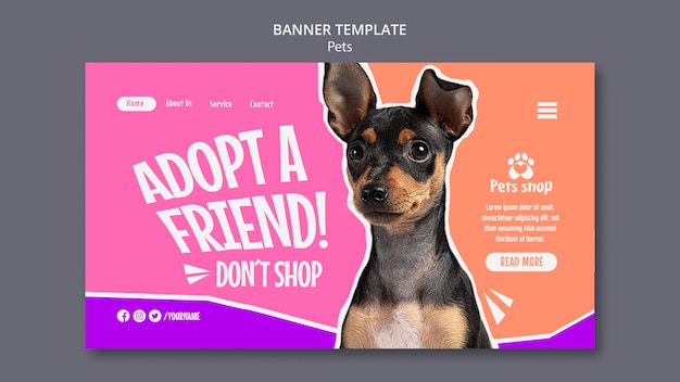 PSD gratuito plantilla de mascota de diseño plano