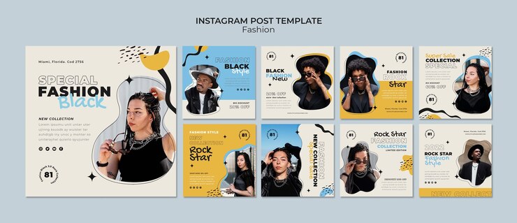PSD gratuito plantilla de moda de diseño plano