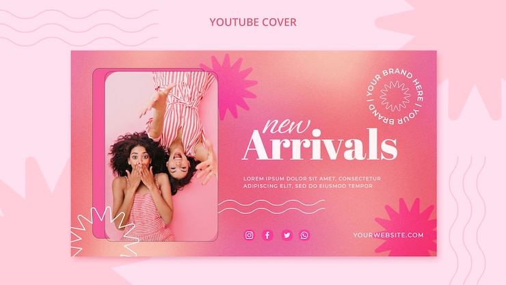 PSD gratuito plantilla de moda de diseño plano