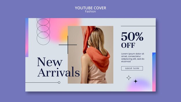Plantilla de moda de diseño plano