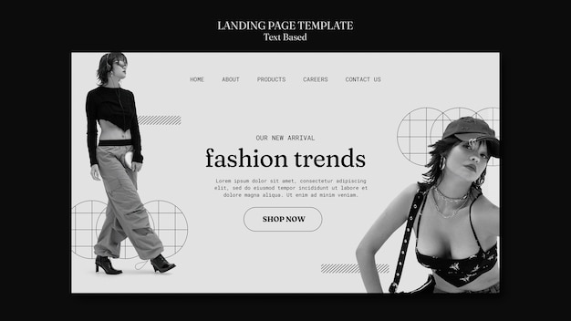 PSD gratuito plantilla de moda de diseño plano