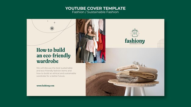 Plantilla de moda de diseño plano