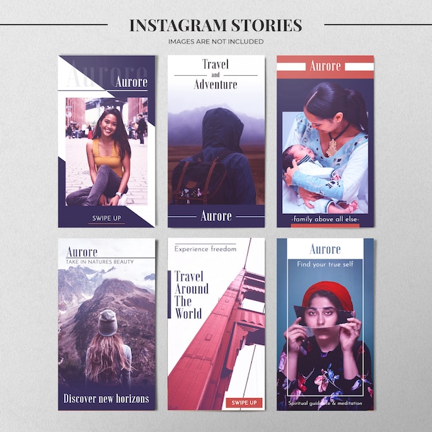 Plantilla moderna de la historia de Instagram