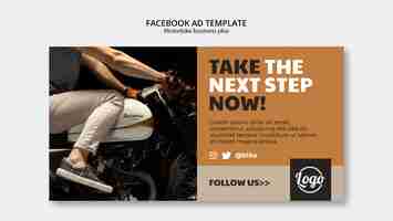 PSD gratuito plantilla de moto de diseño plano