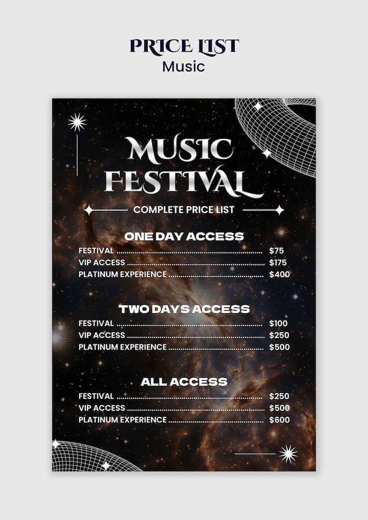 PSD gratuito plantilla de música en directo