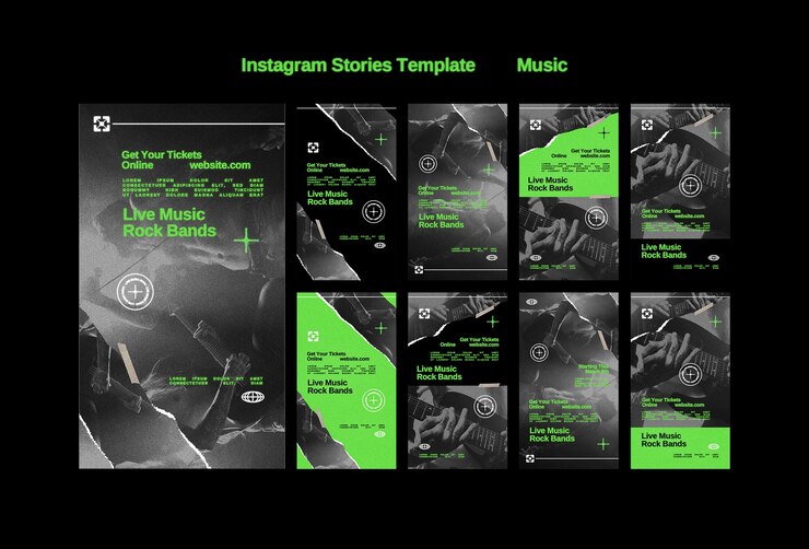 PSD gratuito plantilla de música de diseño plano