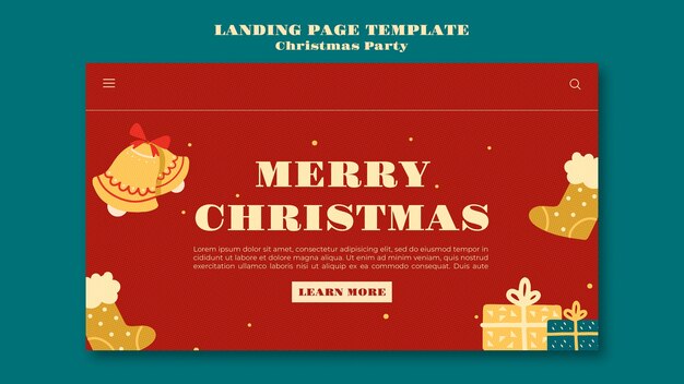 Plantilla de navidad de diseño plano